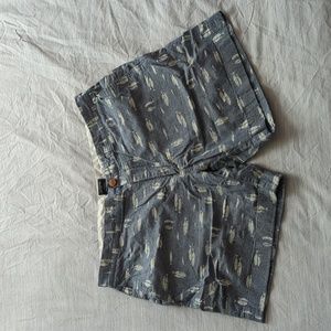 JCrew Fish Print Shorts - 6"